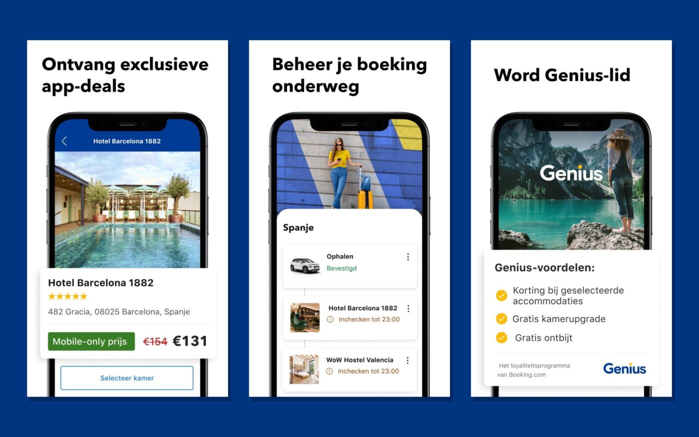 Meer screenshots van de Booking.com-app