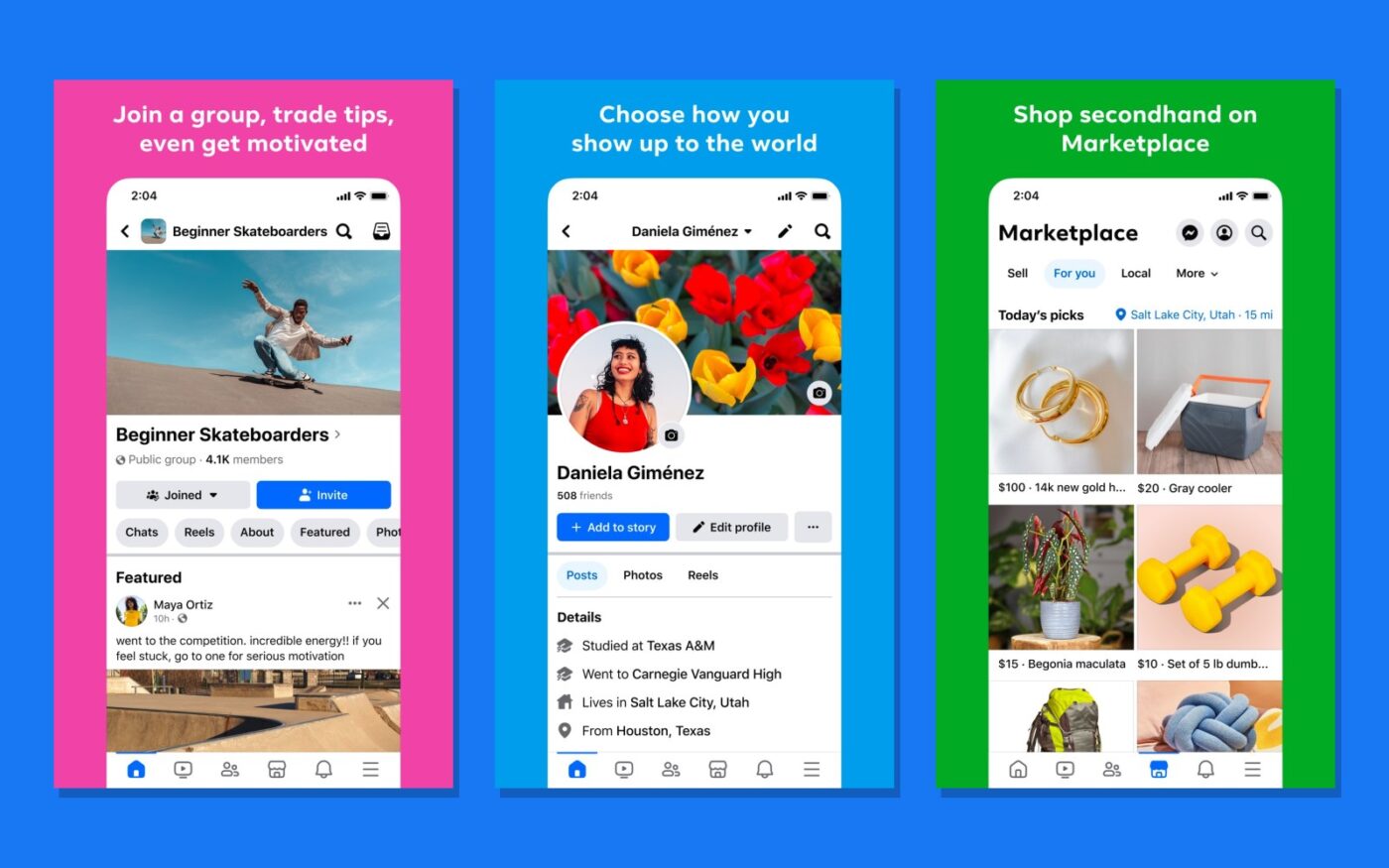 Meer screenshots van de Facebook-app