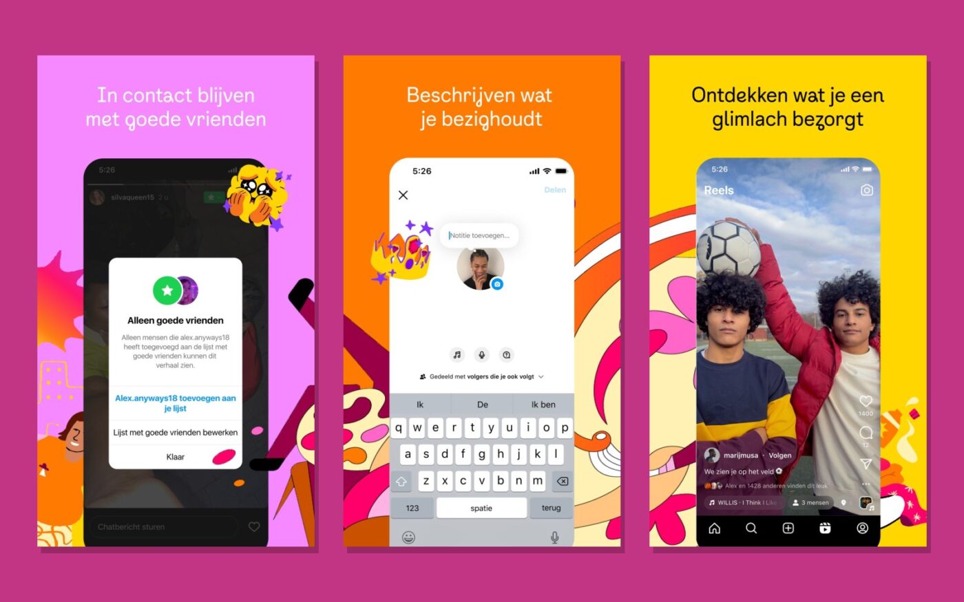 Meer screenshots van de Instagram-app
