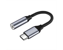 JUALL USB-C naar 3.5mm Jack Adapter