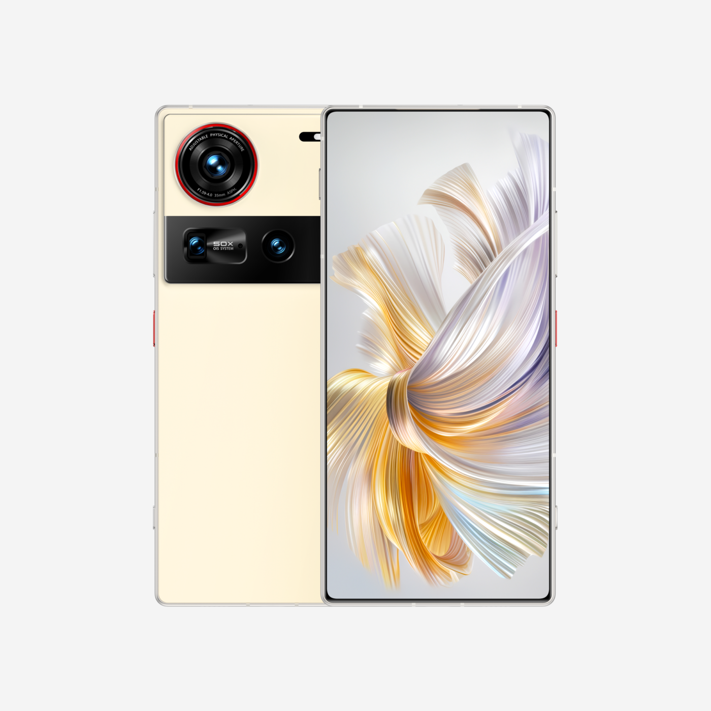 Nubia Z70 Ultra in de kleur goud