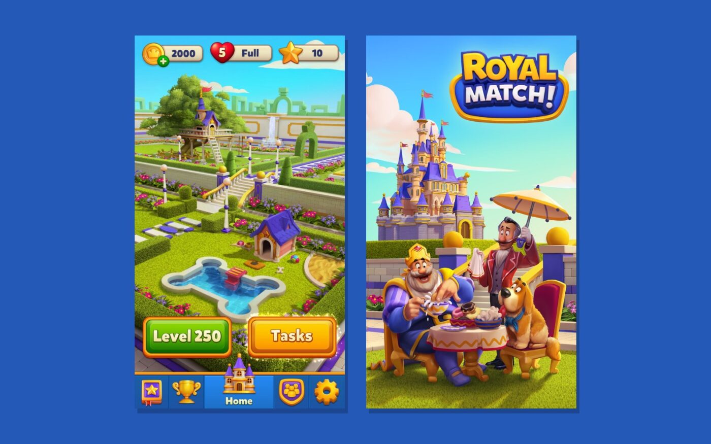 Meer screenshots van de Royal Match-app