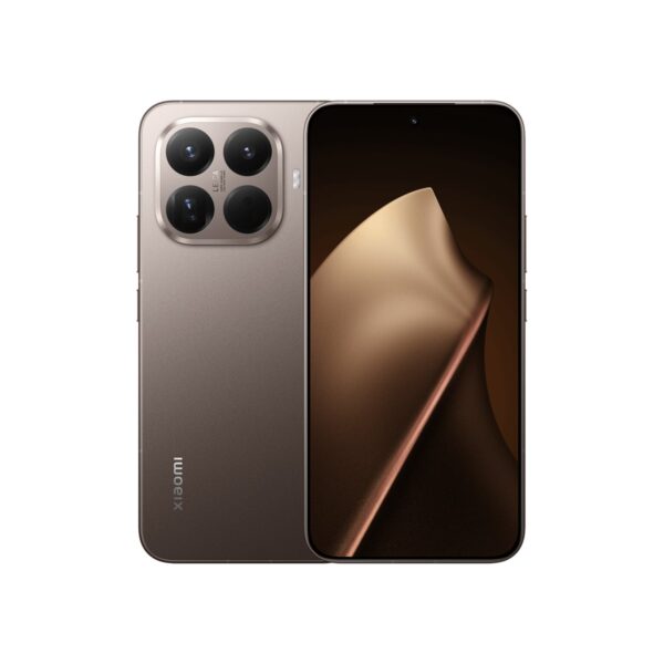 Xiaomi 15T Pro in de kleur Mocha Gold, voor- en achterkant