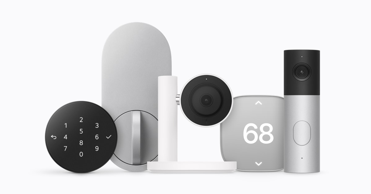 De Apple Home Collection met slimme deurbel, camera, deurslot en thermostaat