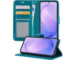 BTH luxe bookcase geschikt voor Samsung Galaxy S26 FE - Turquoise