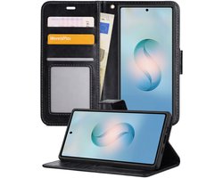BTH luxe bookcase geschikt voor Samsung Galaxy S26 Ultra - Zwart
