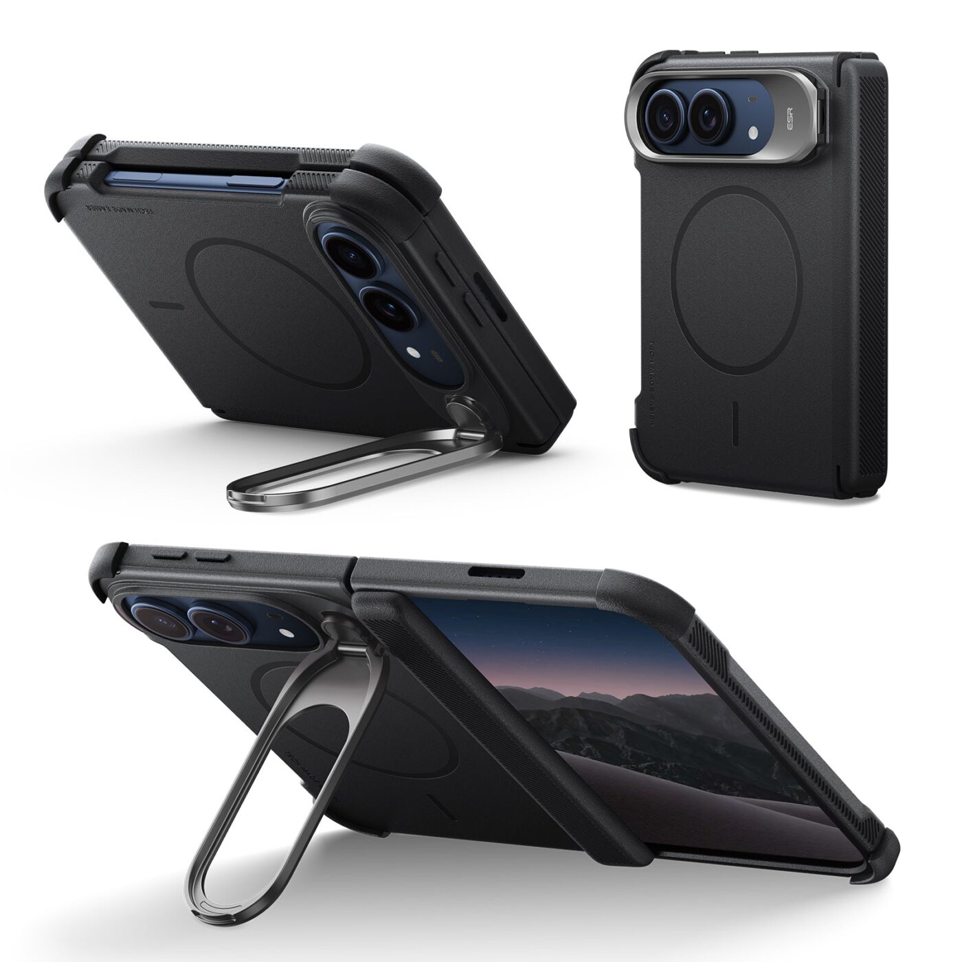 ESR Cyber Tough Magnetic Case met Flex Stand