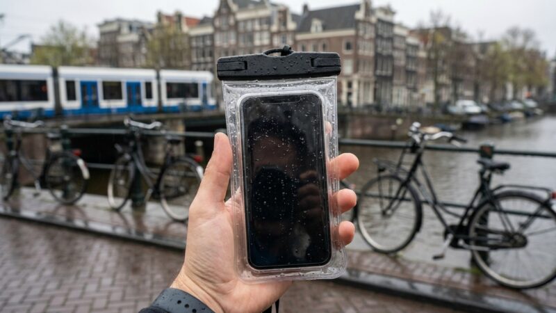 Is een waterdicht telefoonhoesje echt waterdicht?